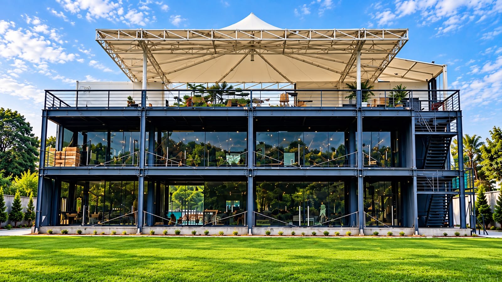 Super Six Private Cricket Stadium dehradun Built by OPT PEBS